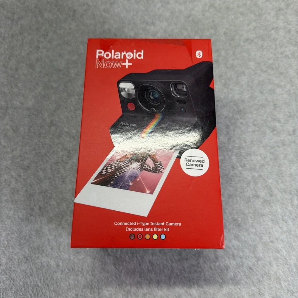 Refurbished Polaroid Now+ I-Type Instant Camera Black 9124